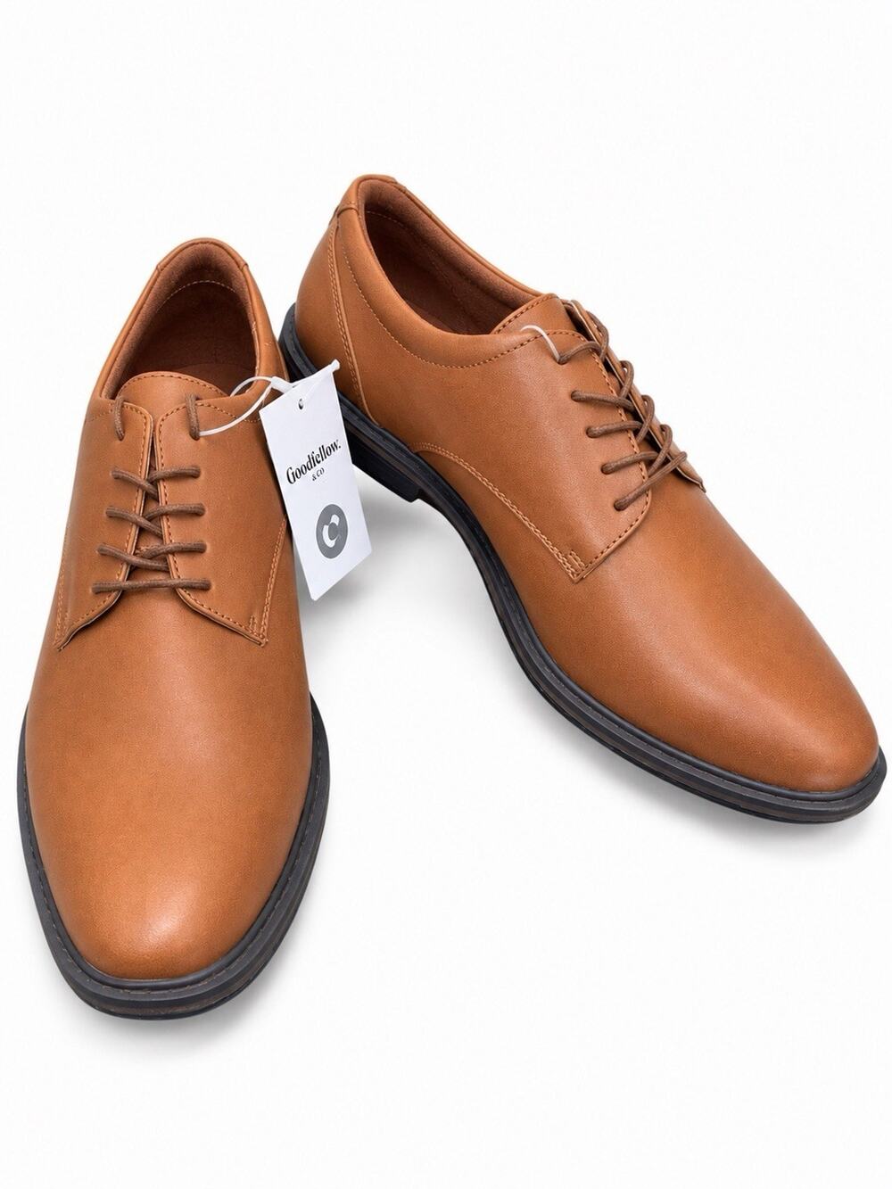 Goodfellow & Co Men’s Dress Shoes Size 11.5 Brown Lace Up Derby Oxford NWT